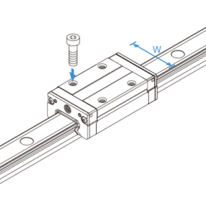 THK Linear Guide Block /Standard/Short/Wide Block, Caged Ball, Radial,Model SSR-XTB