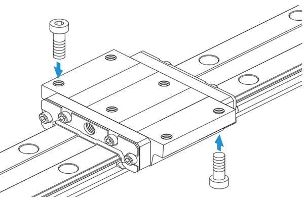 THK Linear Guide Assembly - Standard/Wide/Long Block, Wide Rail, Model HRW